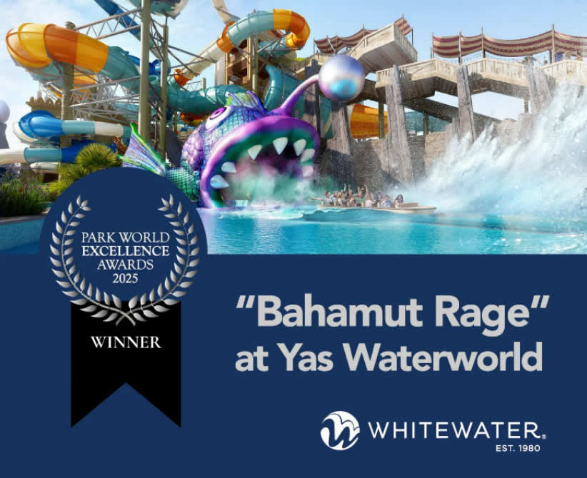 На церемонии Park World Excellence Awards 2025 в Барселоне Bahamut Rage получил награду Best Waterpark Experience