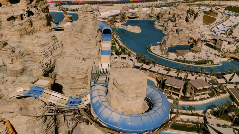 Junoon Drop: самая высокая семейная водная горка в мире